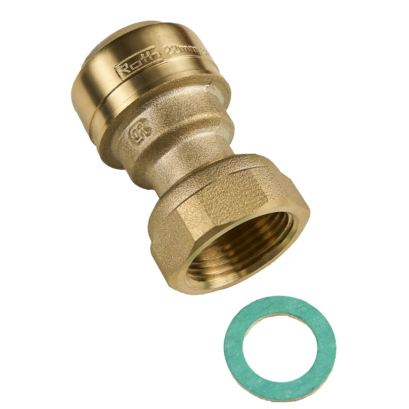 Roth Roth QuickPush union  innvendig gjenger og løpemutter 22x3/4" 1