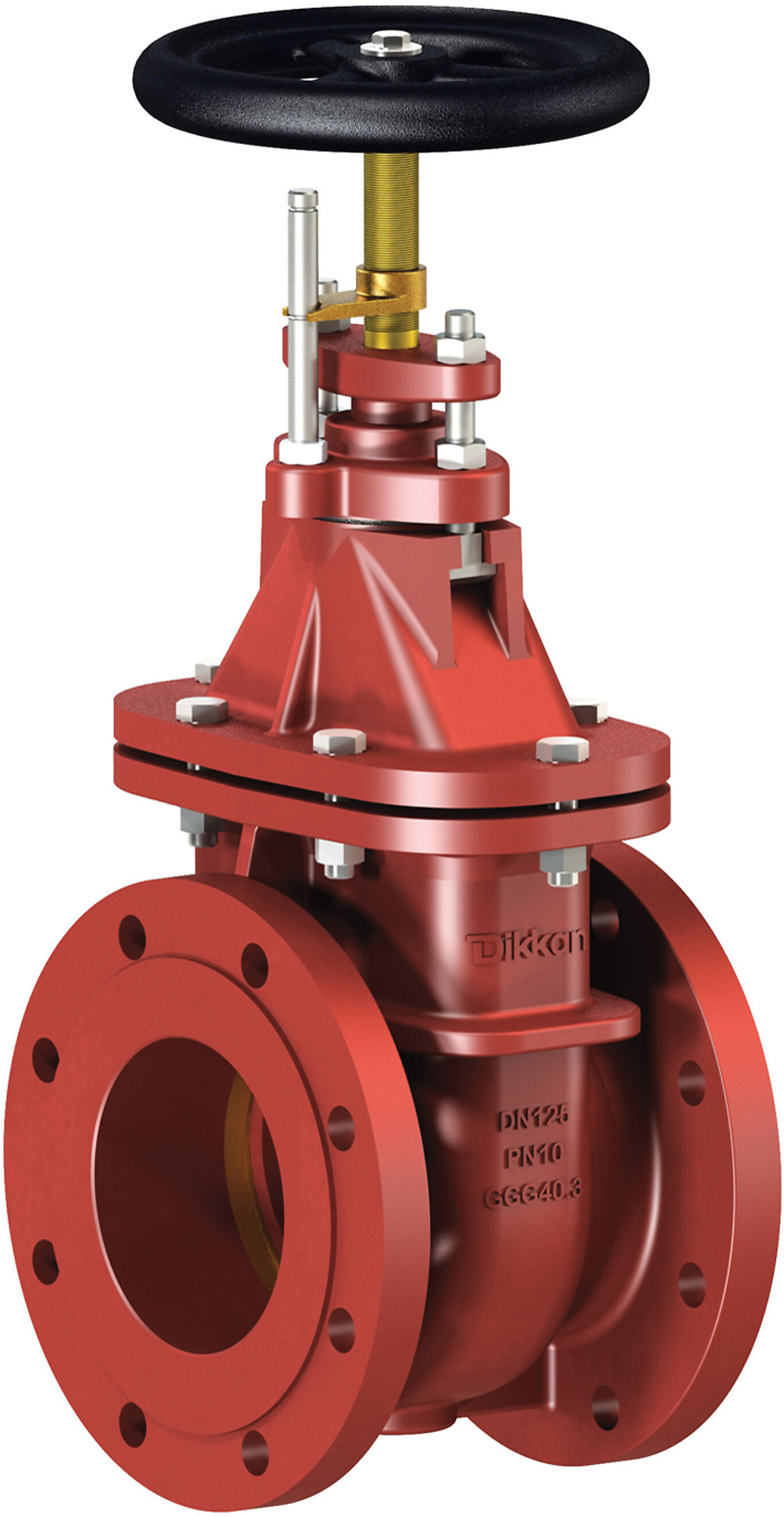 Sluseventil med indikator DN100 PN16 fig.18.358 1