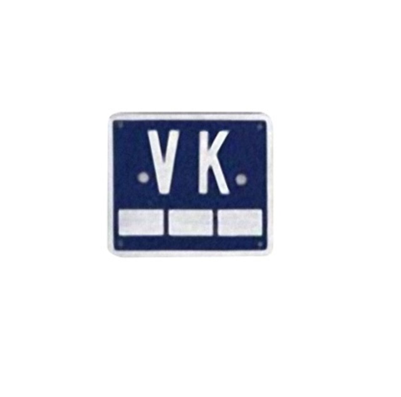 Vannkumskilt K-12 "VK" blå 1