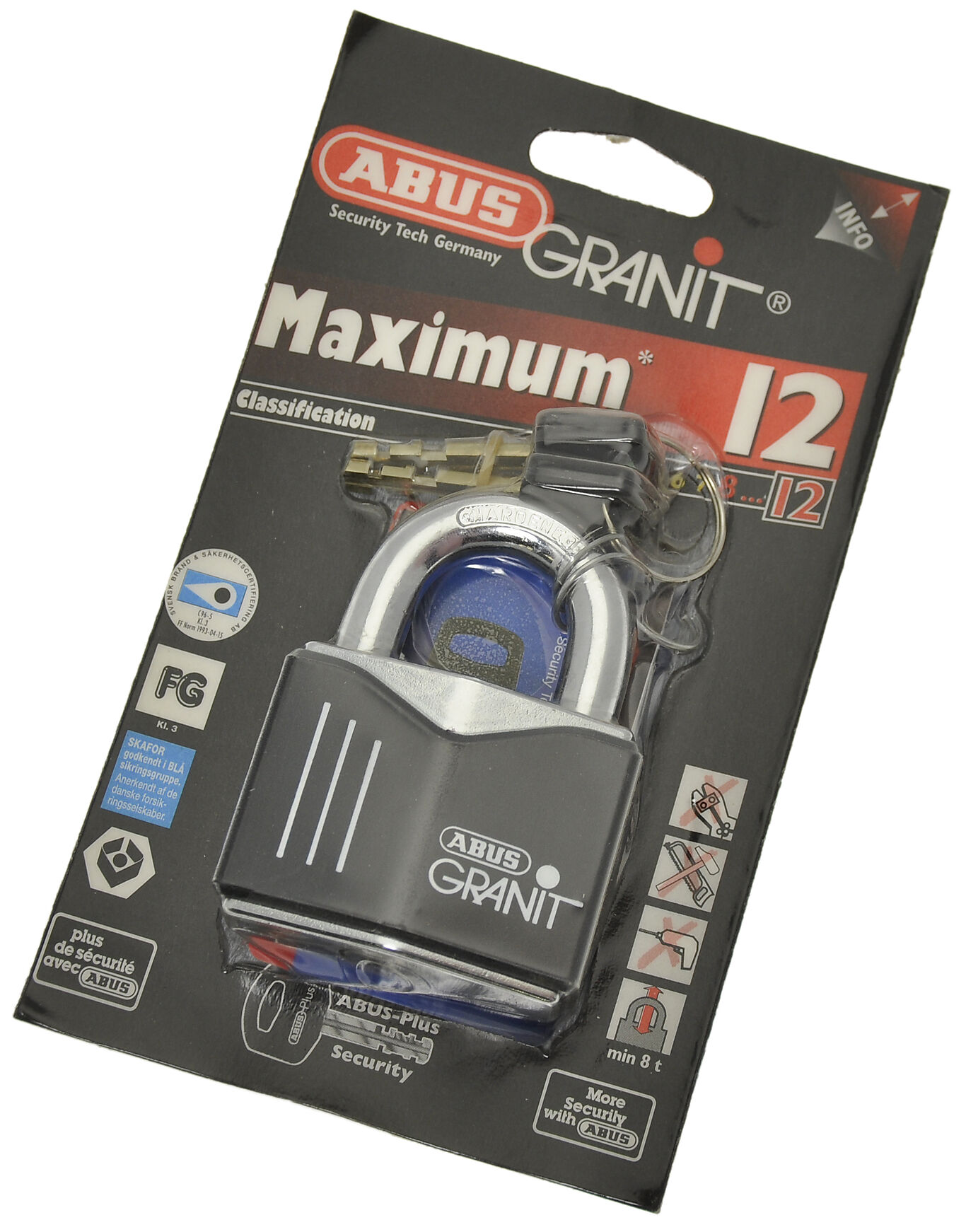 Abus hengelås 55 mm FG kl 3