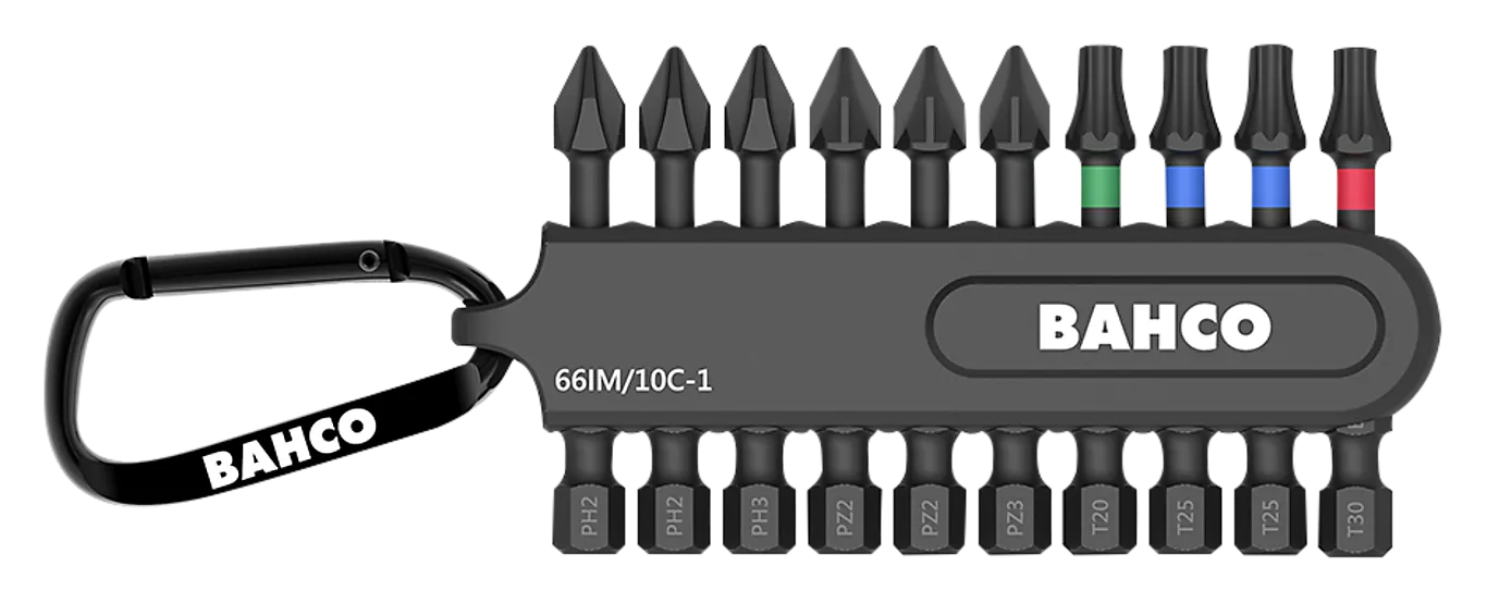 BAHCO 10 deler lange bitsbitsett
