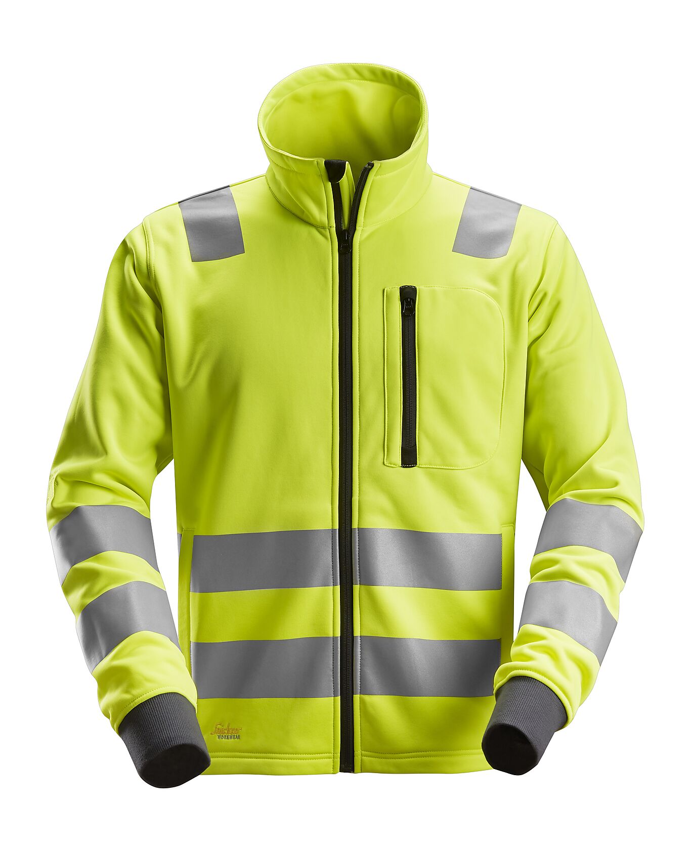 Snickers High-Vis fleecejakke gul 8036, kl 3