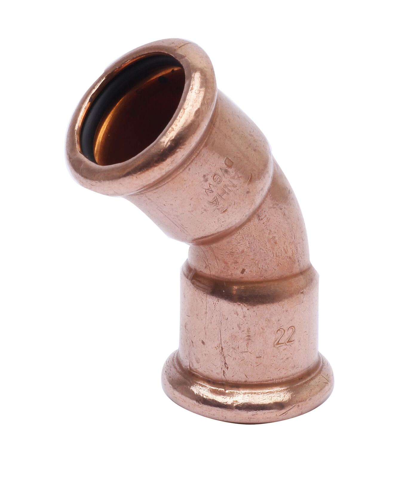 Altech Bend 12 mm 45° med 2 muffer 1