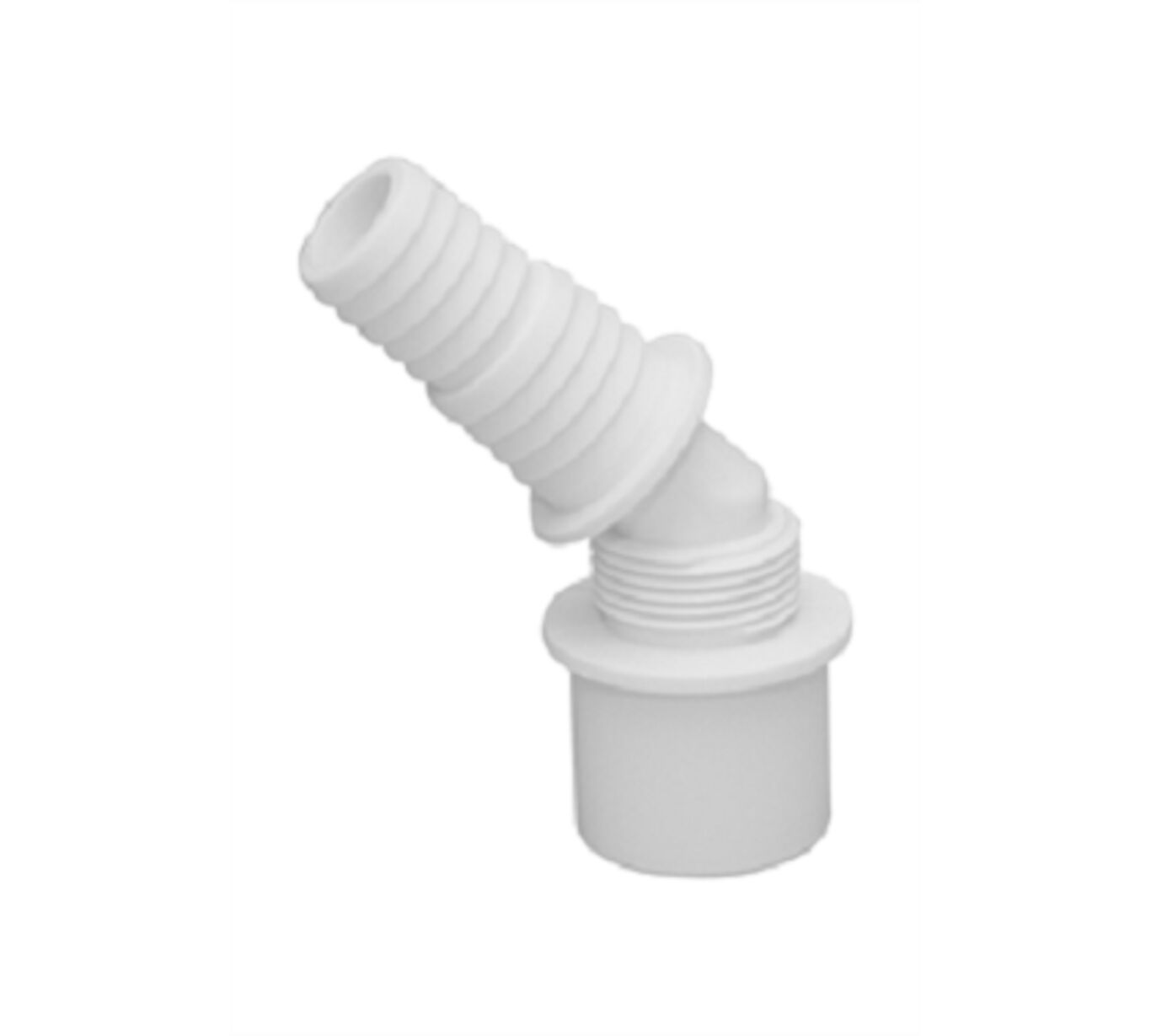 Faluplast Slangestuss 40 mm hvit 1
