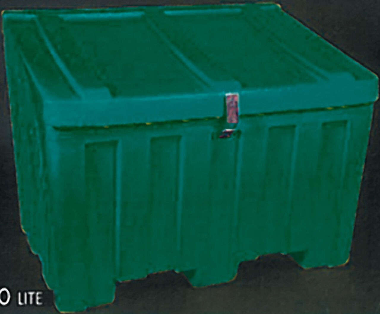 Grønn sandkasse i plast, 550 liter 1