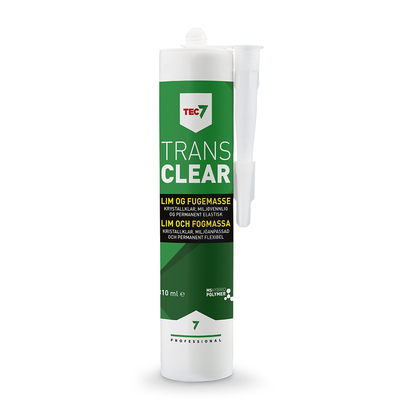Relekta TEC7 Lim- /fugemasse krystallklar TRANS CLEAR  310 ml 1