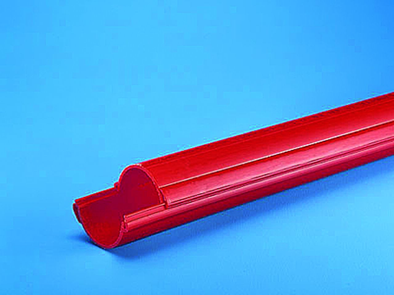 Kabelrør 100/120 mm splittede, rød à 3 meter 1