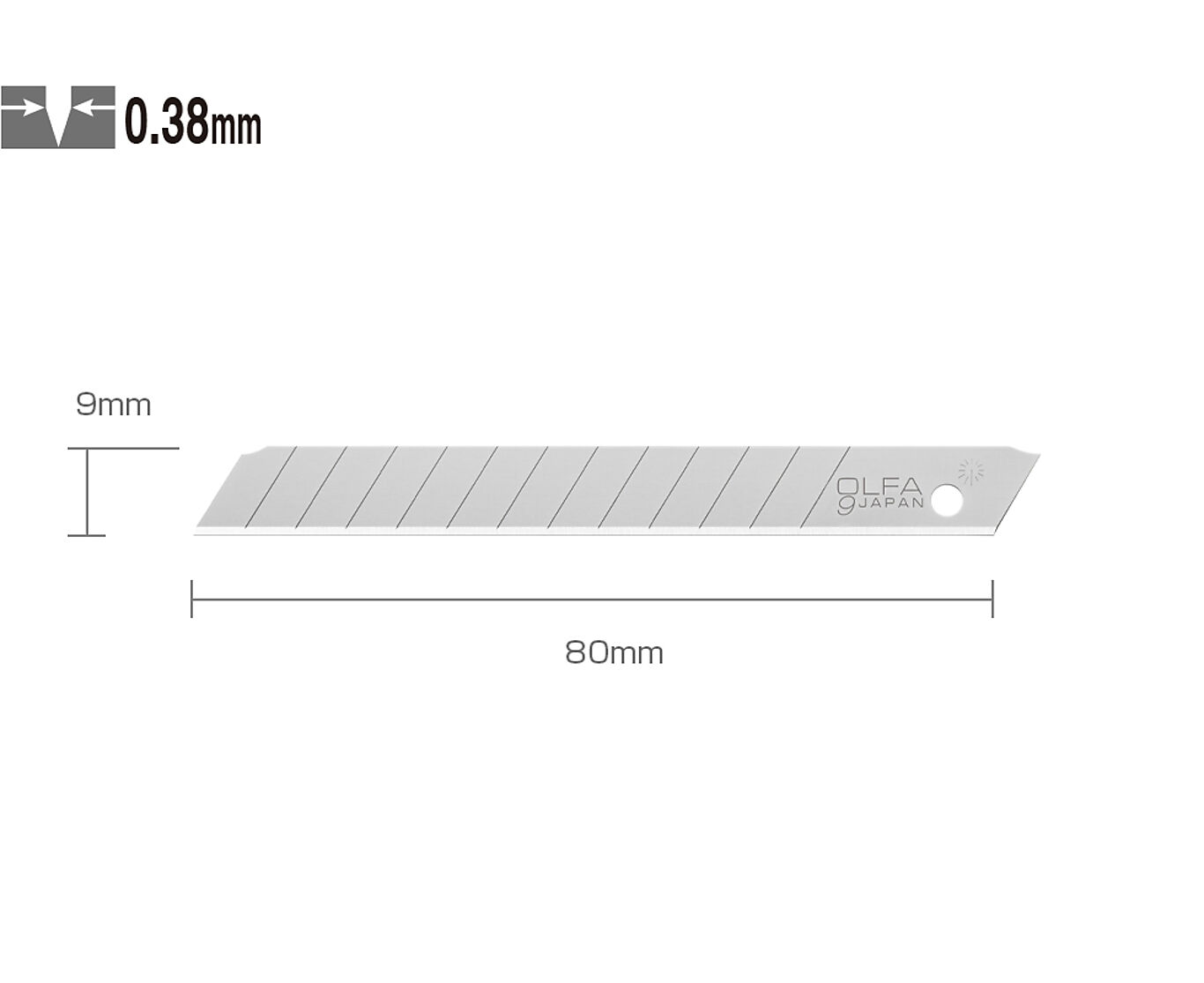 Olfa Olfa knivblad 9 mm AB-10B 10 stk 3