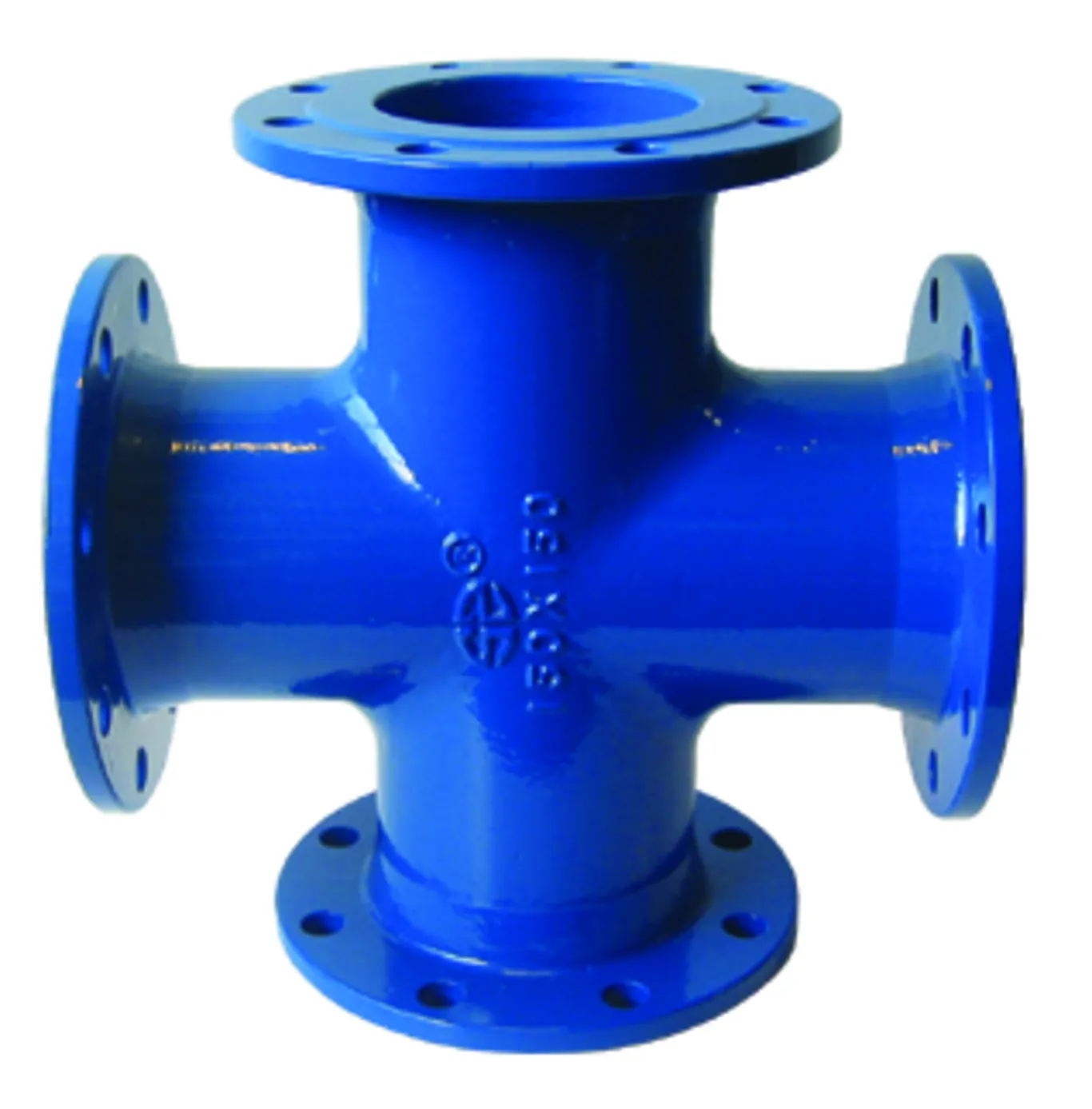 Flensekryss DN100 duktilt 2