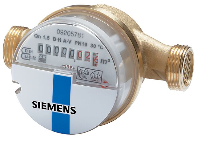 Siemens Siemens vannmåler varmtvann 3/4" 1,5 m3/h 1