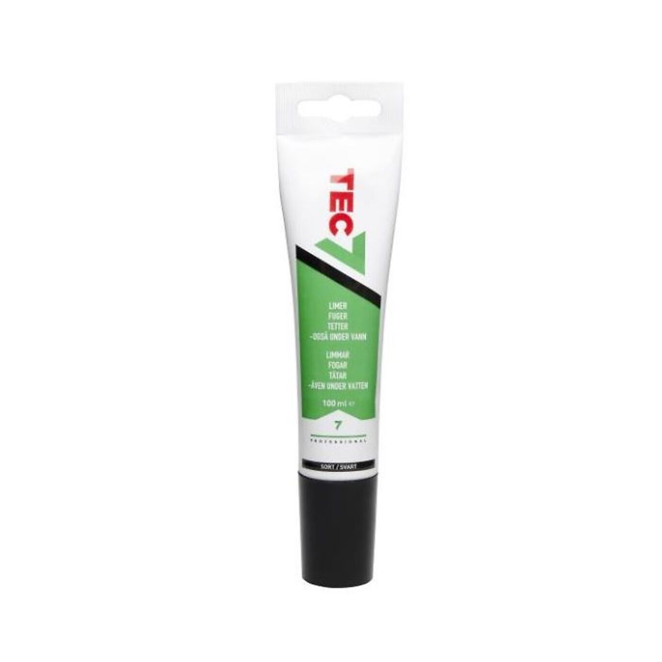 Relekta TEC7 Lim-/ fugemasse Sort 100 ml tube 1