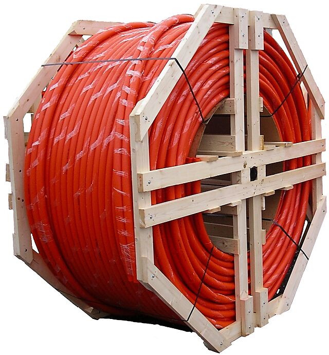 Kabelrør 3x40 mm oransje DL à 500 meter inkl.trommel 1
