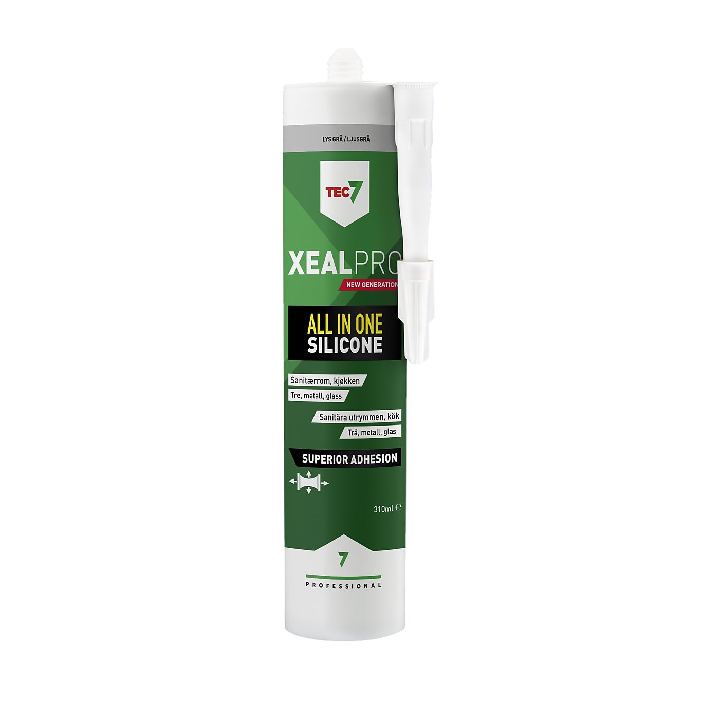 Relekta TEC7 Lim- og fugemasse XEALPRO Lys grå 310 ml 1