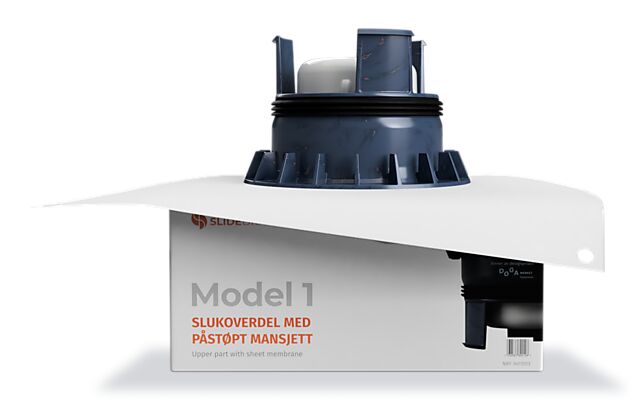 Slidedrain Slidedrain Model 1 slukoverdel m/slukmansjett 1