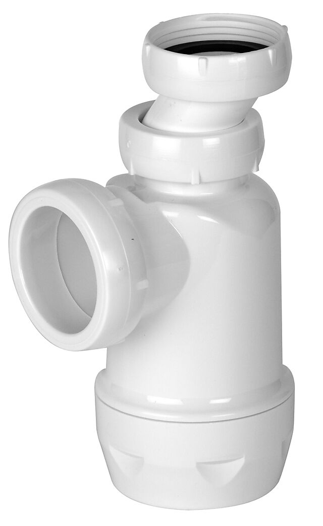 Faluplast Flaskevannlås  1 1/4" x 40 mm hvit 1
