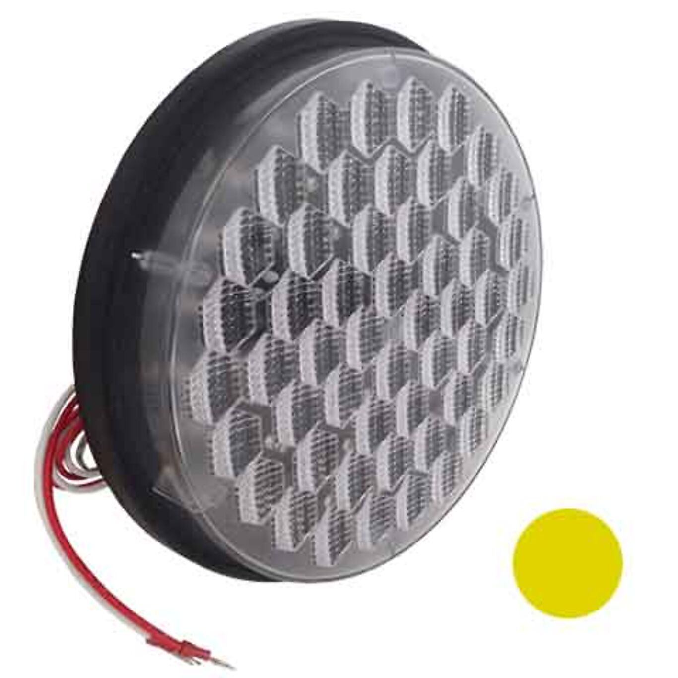 R6 led diode-lampe 12v gul ø210 m/45cm kabel og kontakt 1
