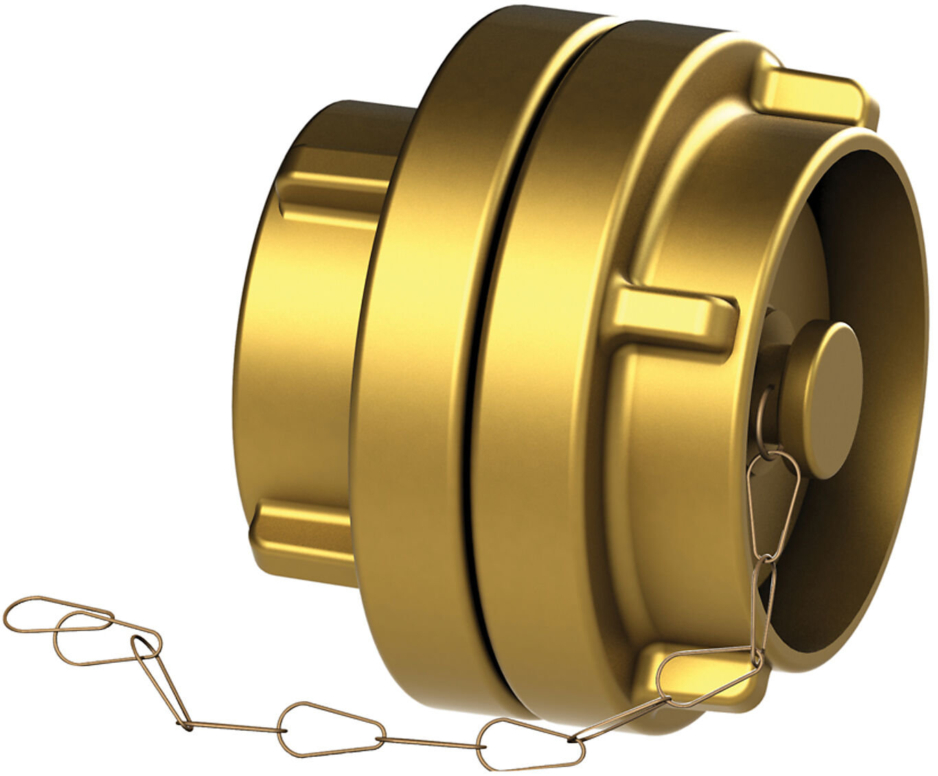 Brannkupling DN50/2" messing BSP 1
