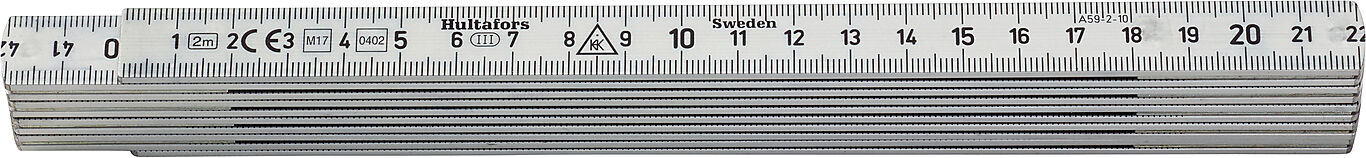 Hultafors Hultafors meterstokk 2 meter, aluminium 5