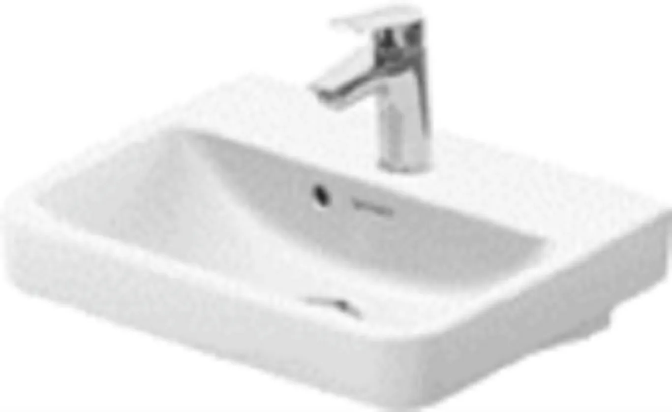 Duravit no.1 servant, møbelservant 450 x 350 mm m/kranhull og overløp