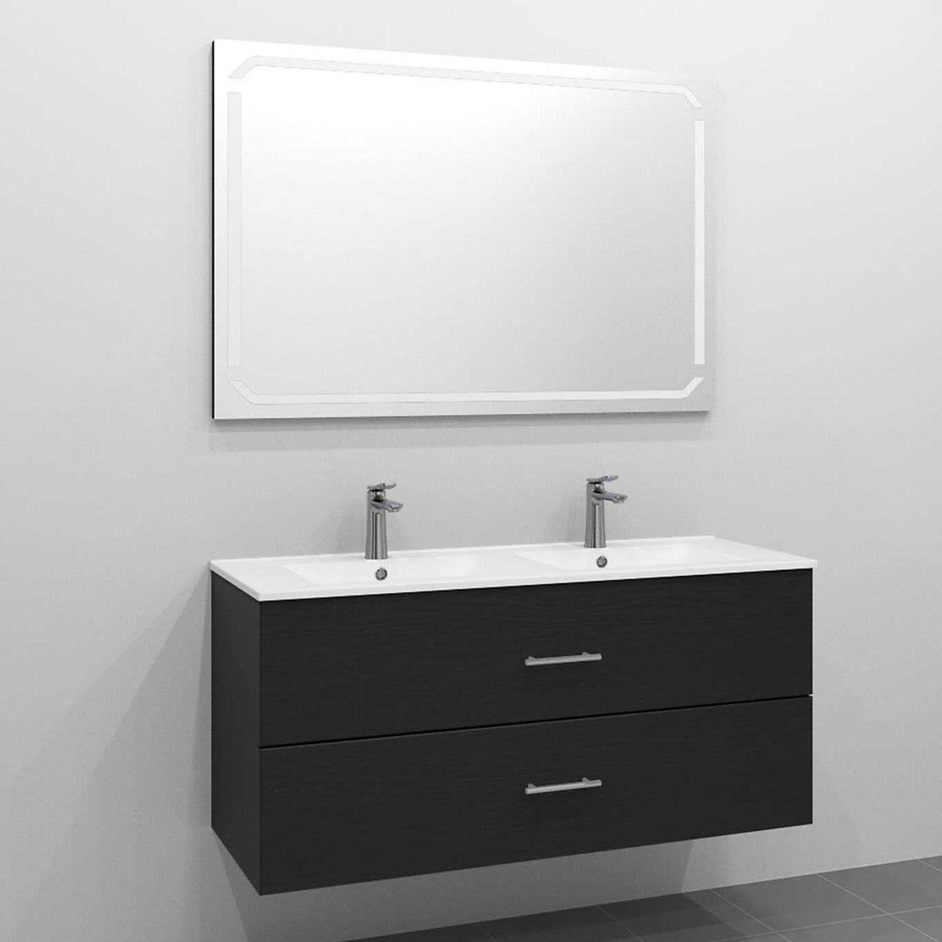 Alterna Alterna Nea underskap dobbel 120 cm med 2 skuffer mørk eik 4