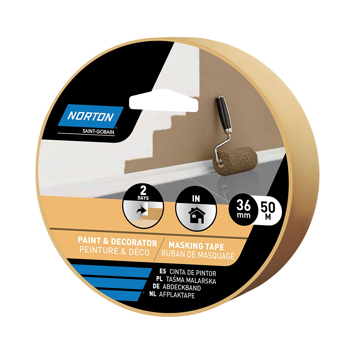 Norton Norton PAINTER & DECORATOR Maskeringstape HVIT 36MMX50M 1