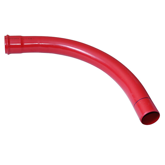 Pipelife Kabelbend PVC Rød 30°, 160MM, Protectline 1