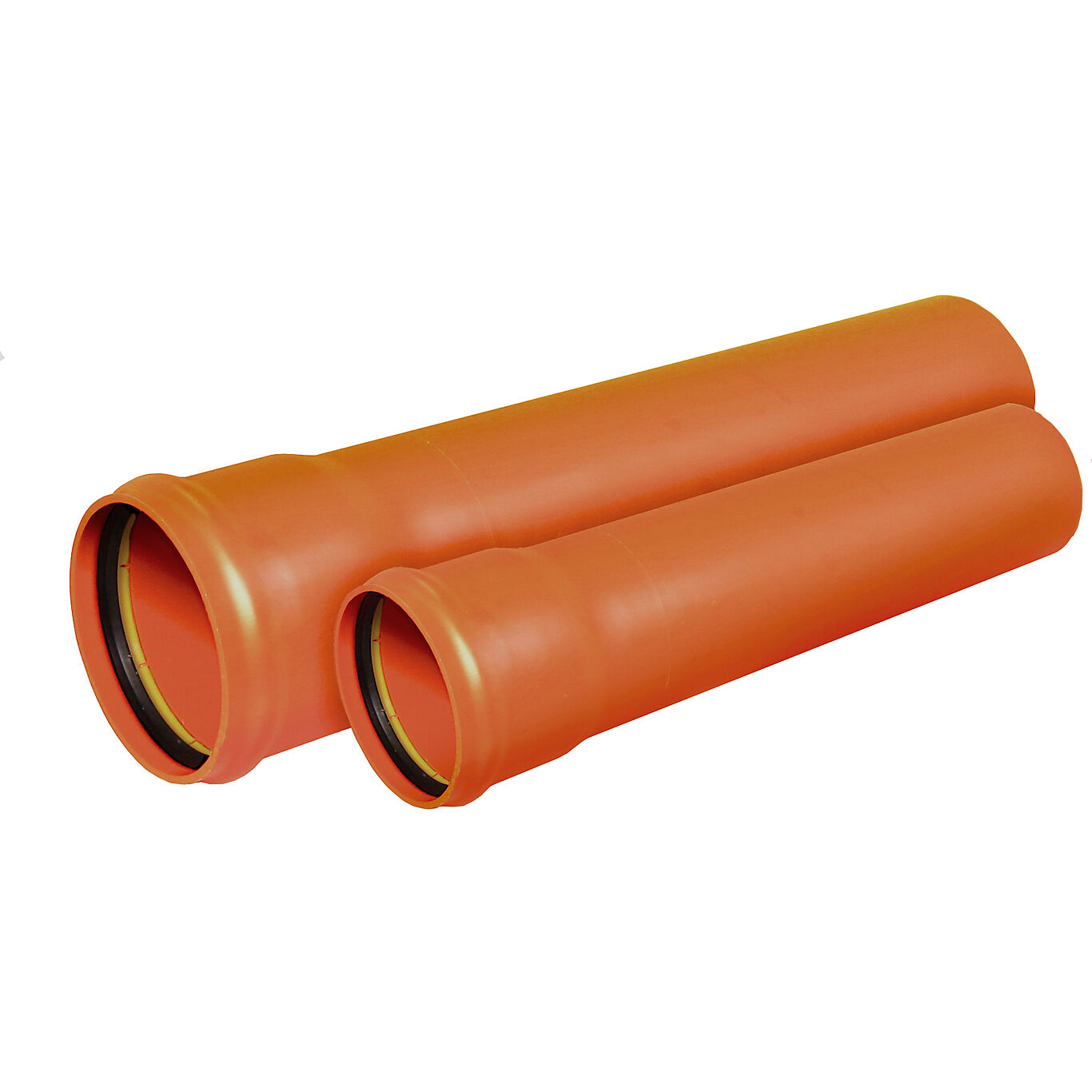 Kabelrør 110 mm oransje PVC glatt 6 meter SN8 1