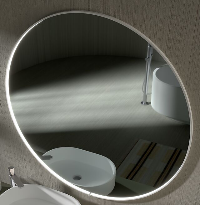 Alterna Alterna Umbra speil rundt Ø60 cm hvit 1