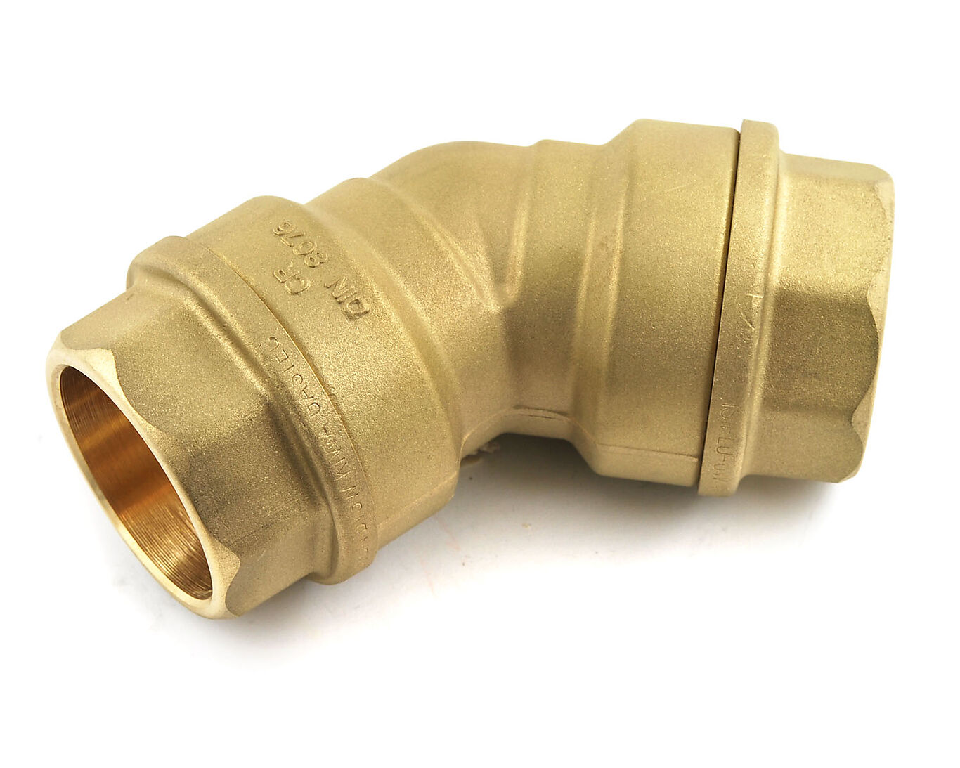 Isiflo Albue 63 mm 45° messing 1