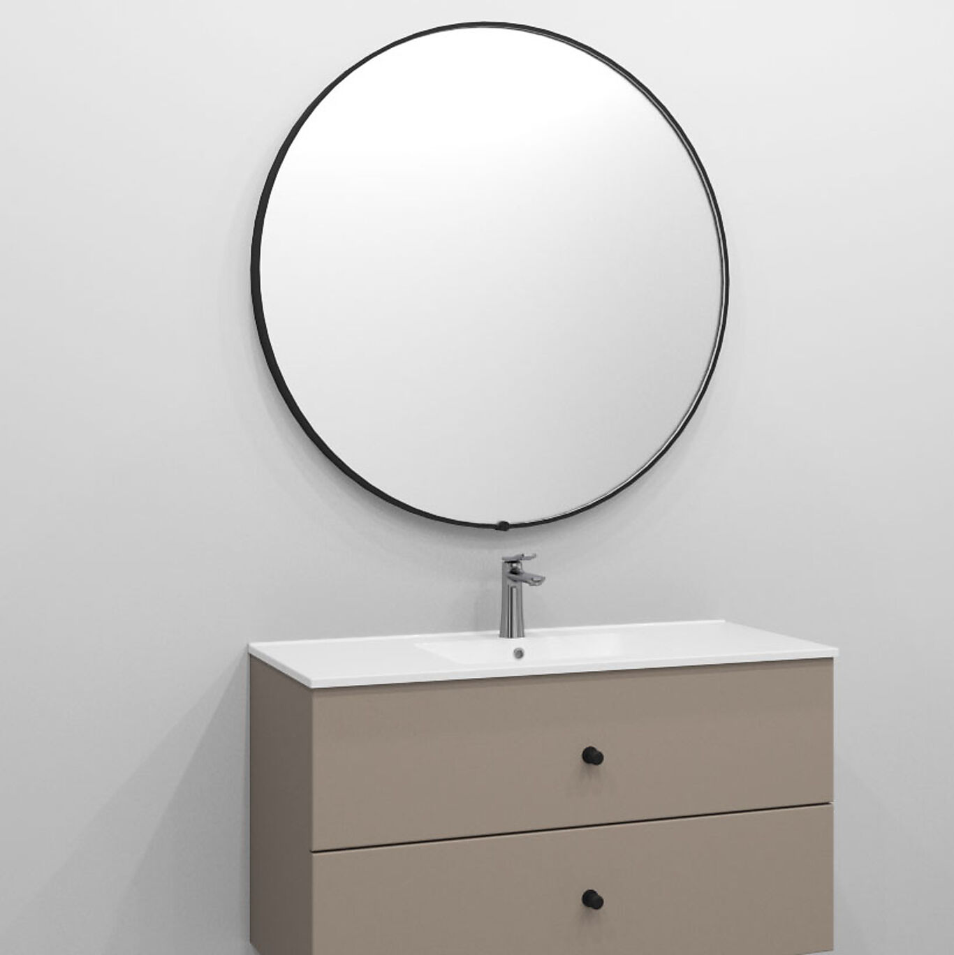 Alterna Alterna Umbra speil rundt Ø100 cm sort 1