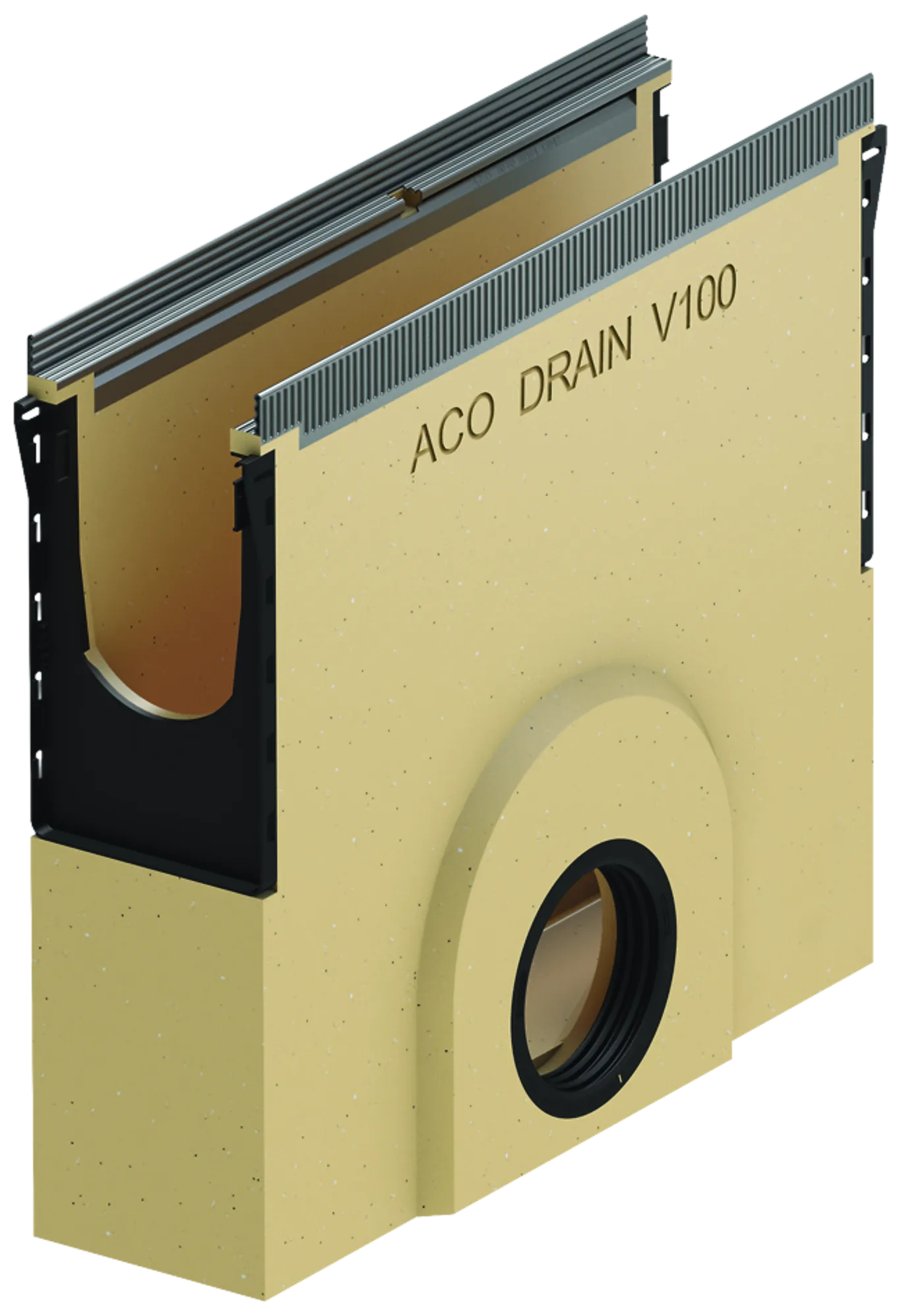 Aco ACO Multiline Seal in sandfang V100S L500 H460 Ø110, galv kant og endevegg 1