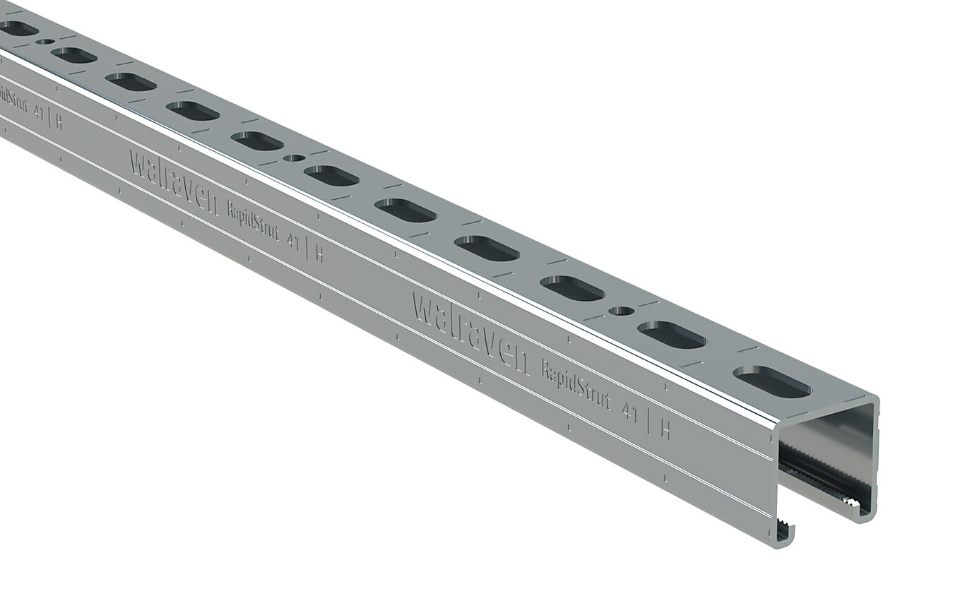 Walraven Montasjeskinne 41x41x1,5mm 2 meter ELZ 1