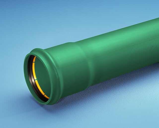 Kabelrør 110 mm grønn PP glatt 6 meter SN8 1
