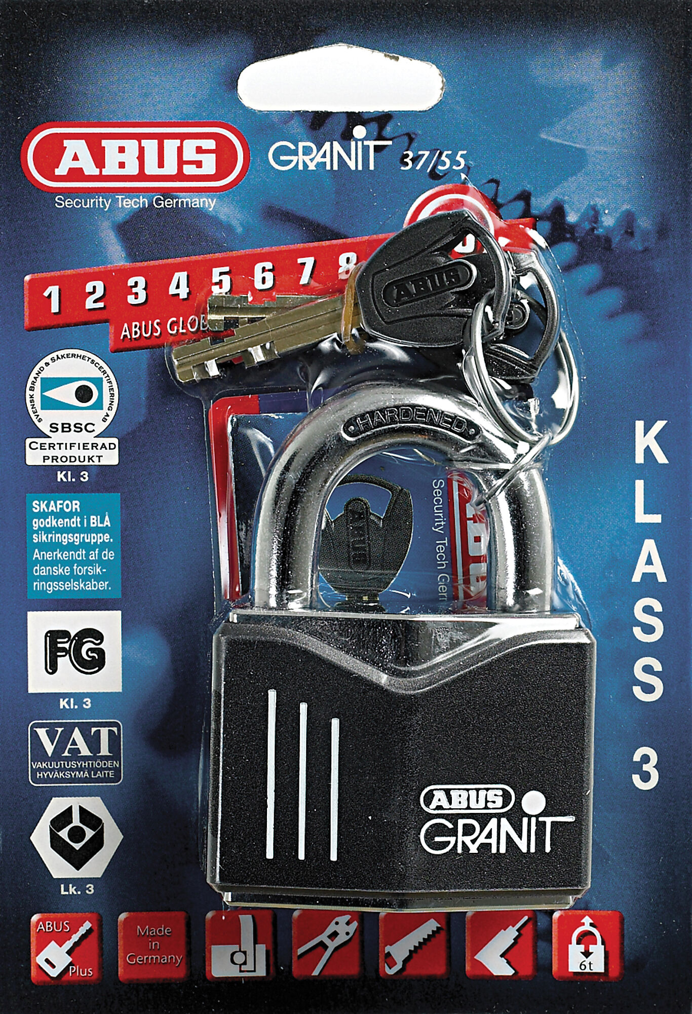 Abus Abus hengelås 55 mm FG kl 3 2