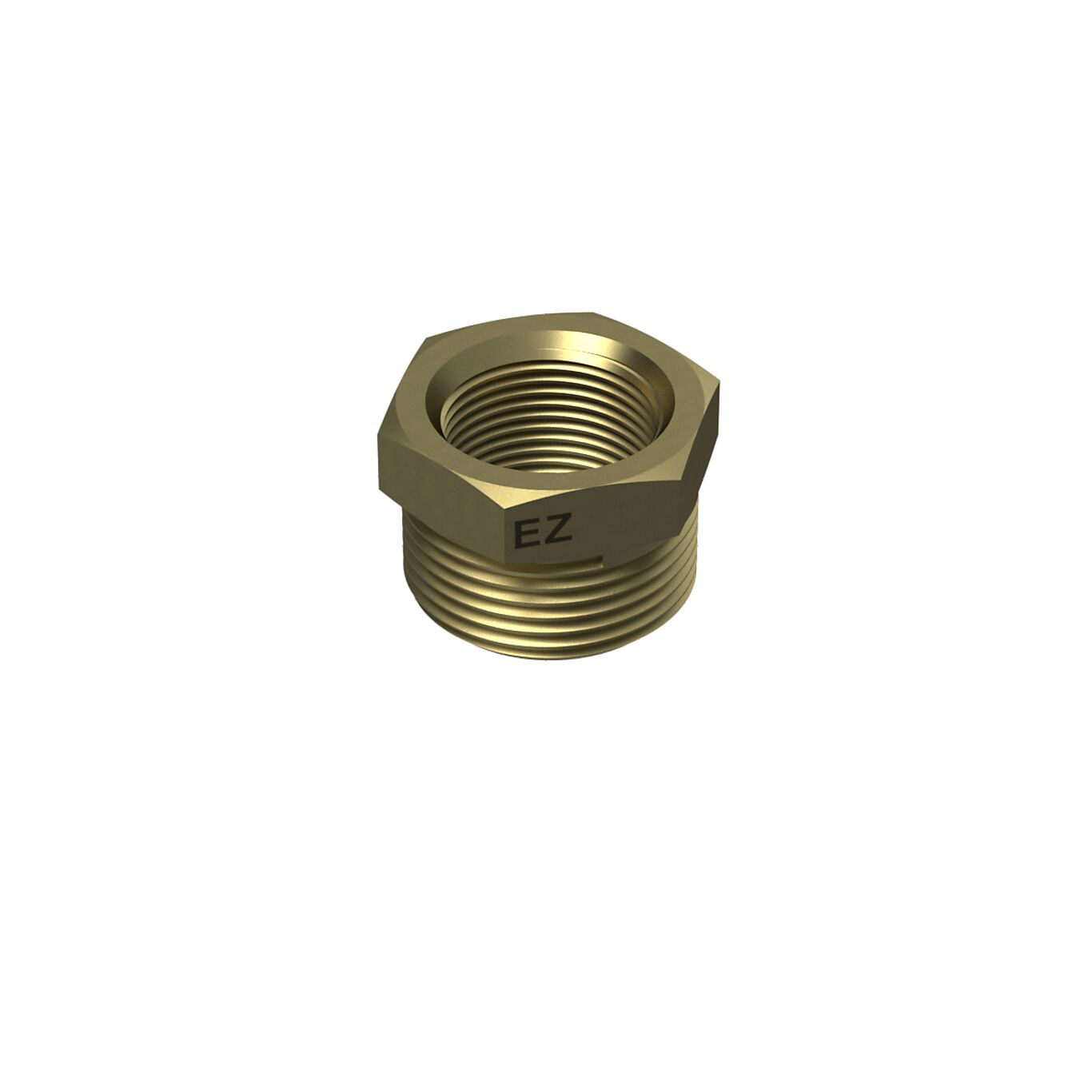 Overgang NIP.messing R 1" x 1/2" 1