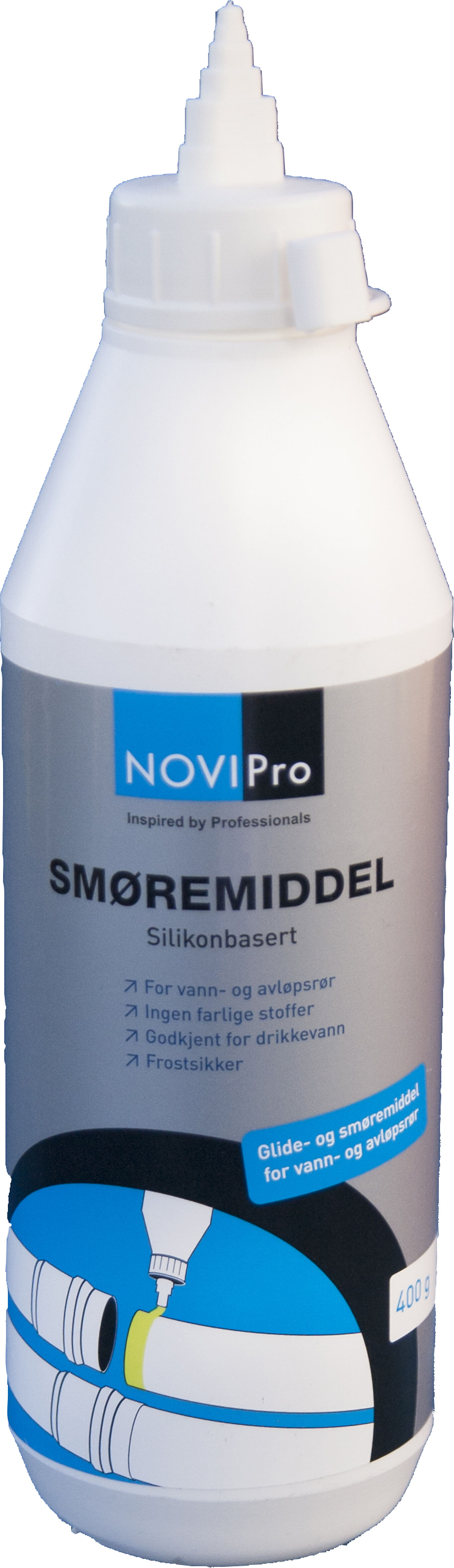 Novipro glidemiddel flaske 400 g