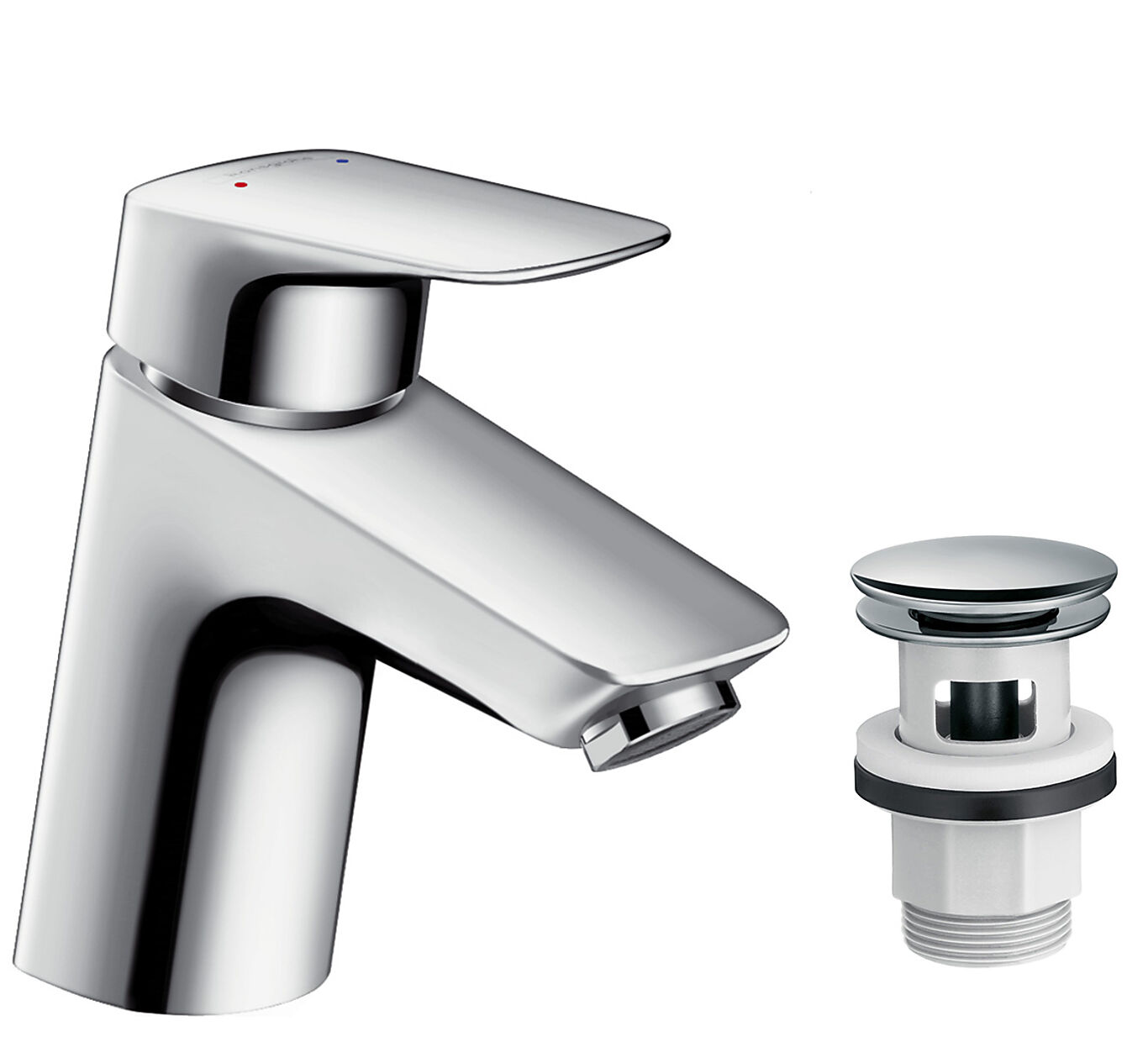 Hansgrohe Logis servantkran 70 med push-open