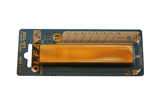 Olfa Olfa knivblad 18 mm LB-10B 10 stk 1