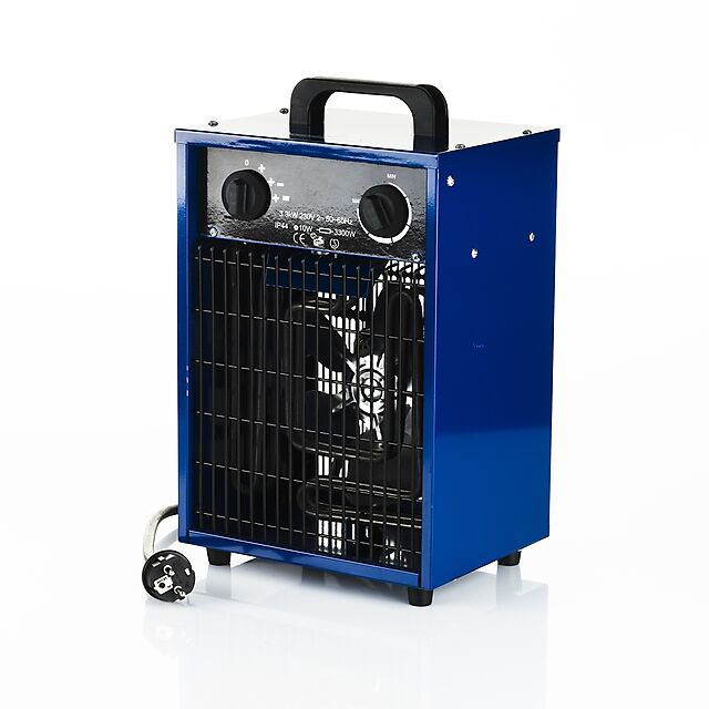 Blue Electric Fan heater 2 kW - 230V, Auf Lager