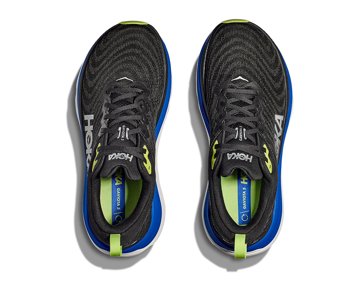 Hoka Hoka Joggesko GAVIOTA5 Wide Mann Sor/Blå 40 6