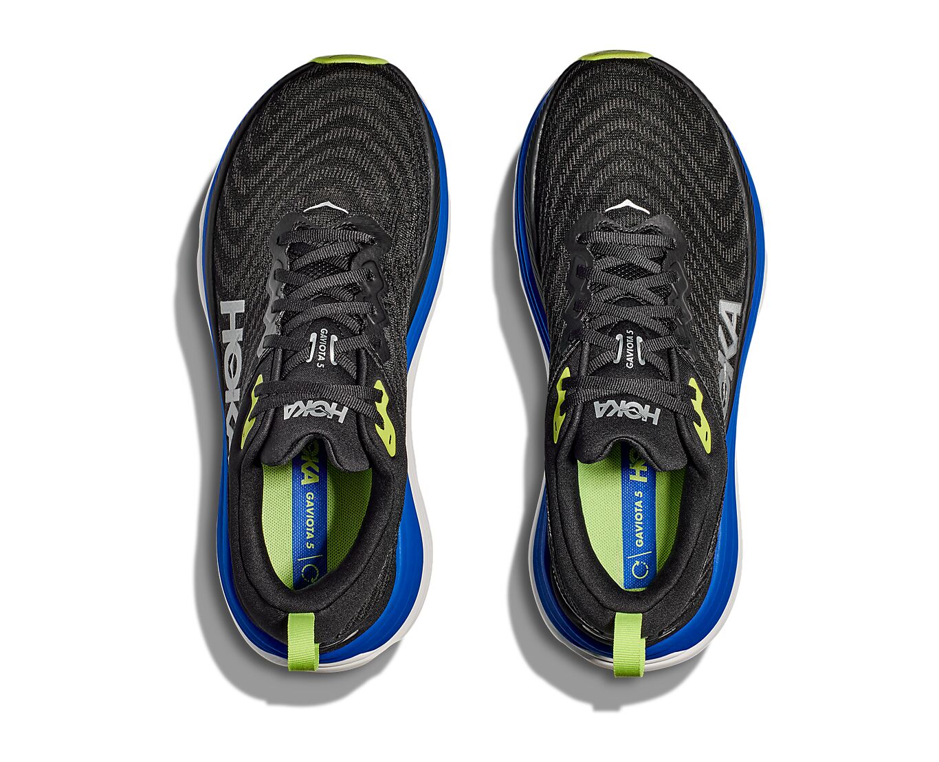 Hoka Hoka Joggesko GAVIOTA5 Wide Mann Sor/Blå 41.33 6