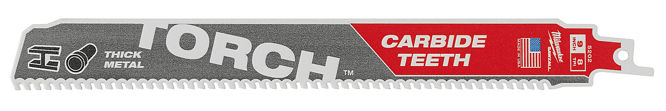 Milwaukee Milwaukee TORCH TCT Bajonettsagblad METALL 8TPI 230MM 5PK 1
