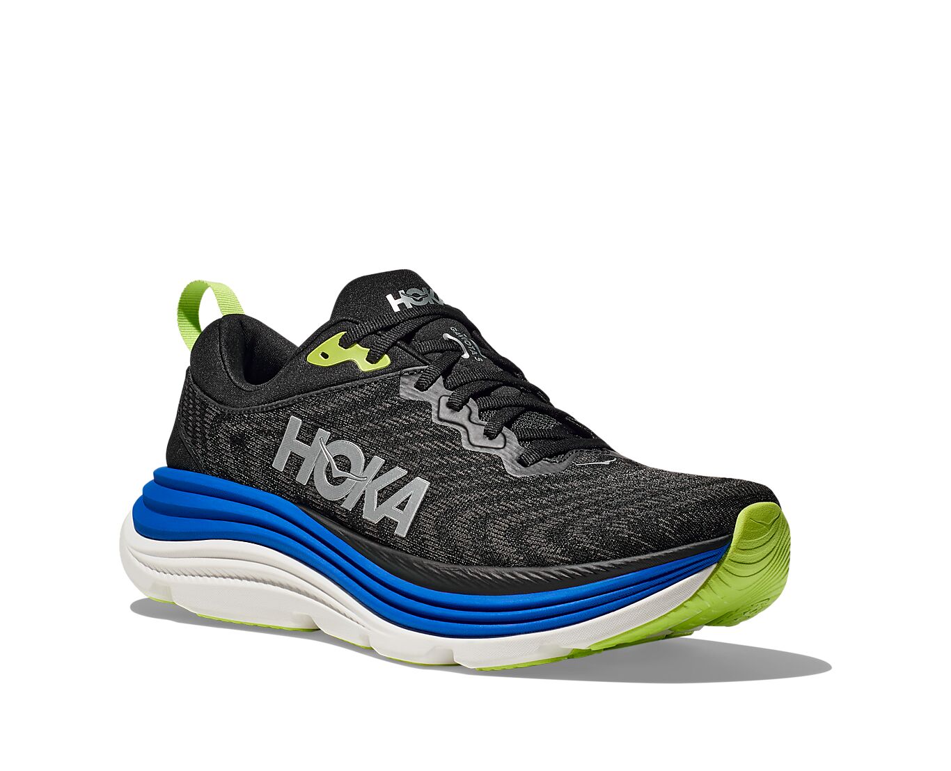 Hoka Hoka Joggesko GAVIOTA5 Wide Mann Sor/Blå 41.33 3