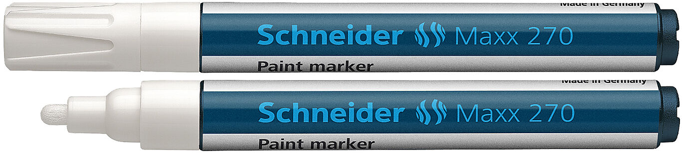 Lyra Merkepenn Schneider 270 hvit paint-marker 2