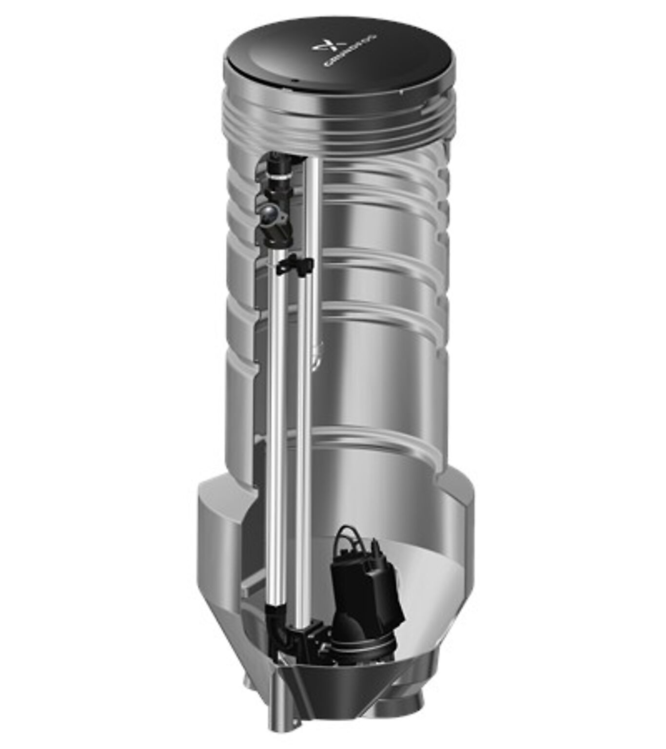Grundfos Pumpestasjon PUST 10.20 D.A.SS.SEG u/pumpe 2