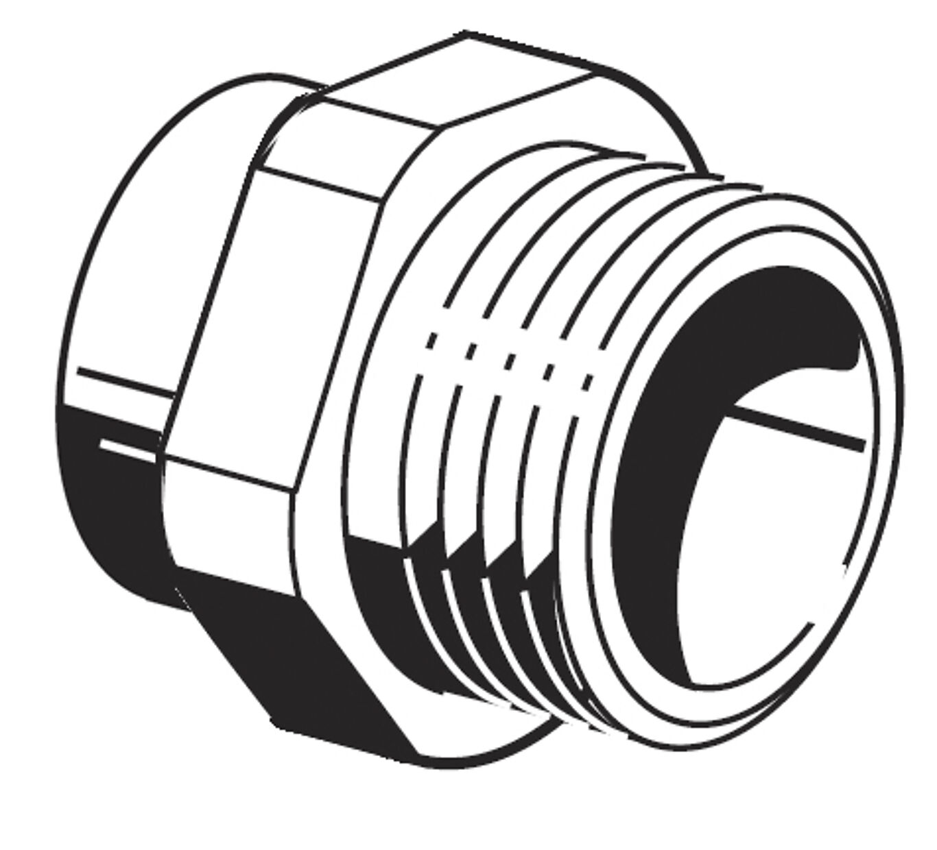 Redpipe nippelmuffe 1 x 1/2"