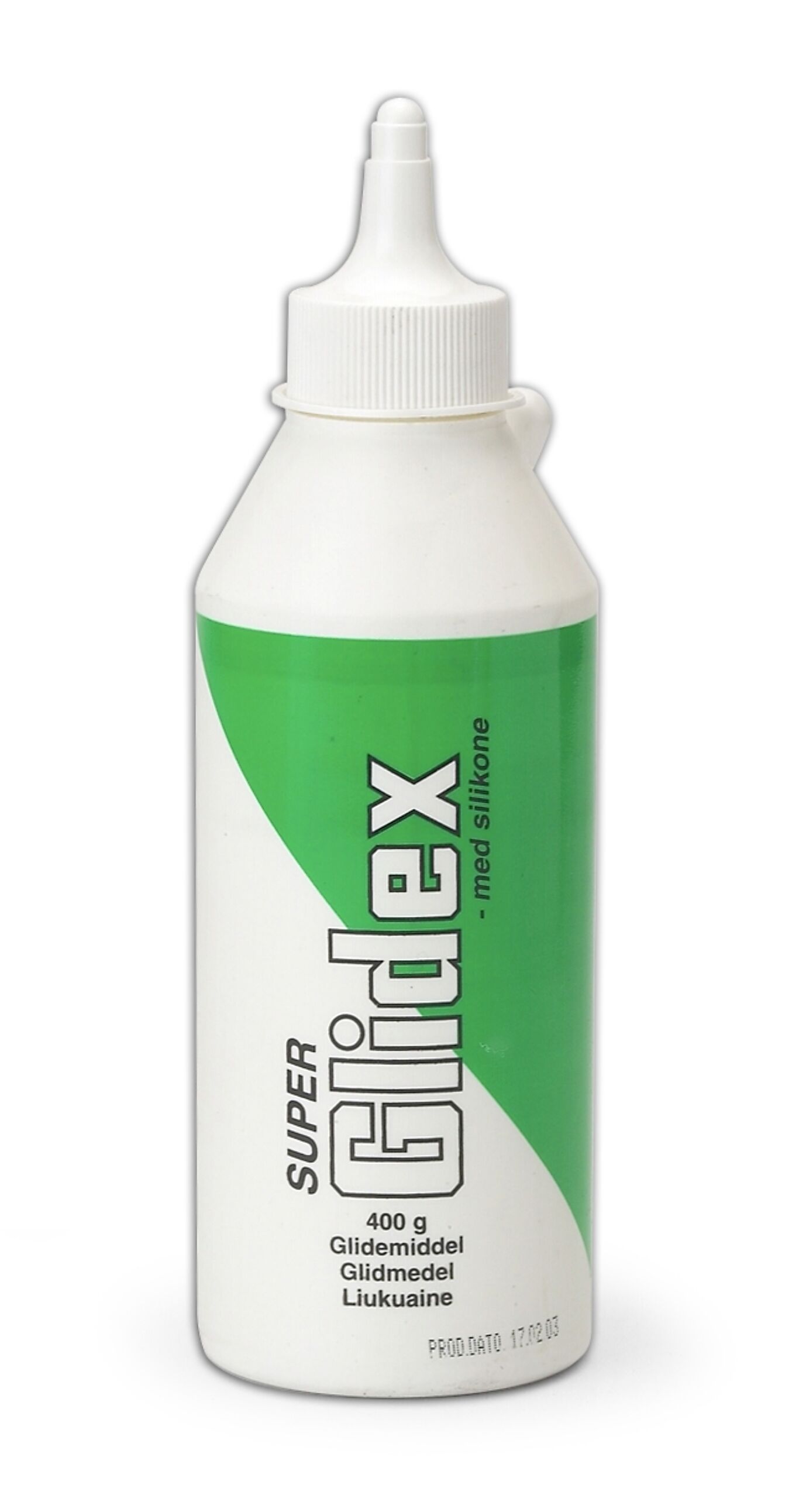 Super Glidex glidemiddel 400 ml flaske