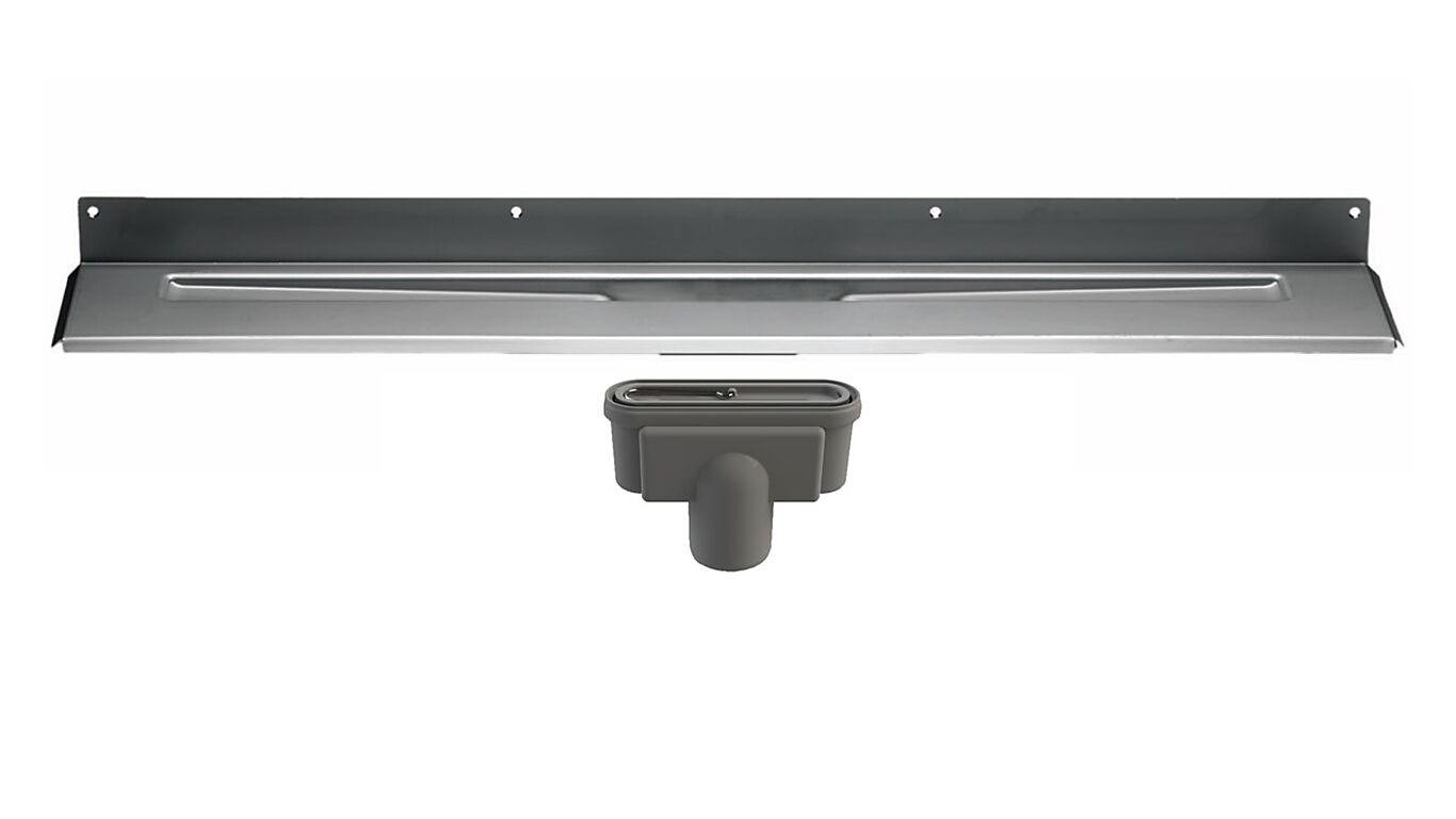 Unidrain Unidrain sluk 700 mm Ø75 grunnpakke, med bunnutløp 1
