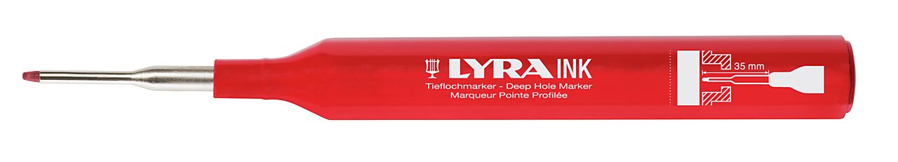 Lyra Dyphullsmerker LYRA Ink rød 1