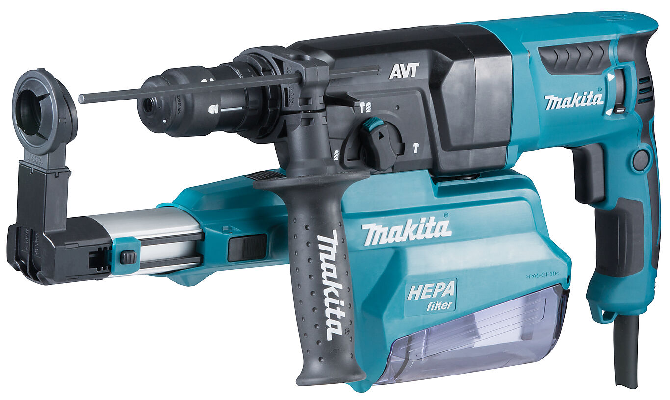 Makita borhammer med støvavsug 800W HR2651TJ